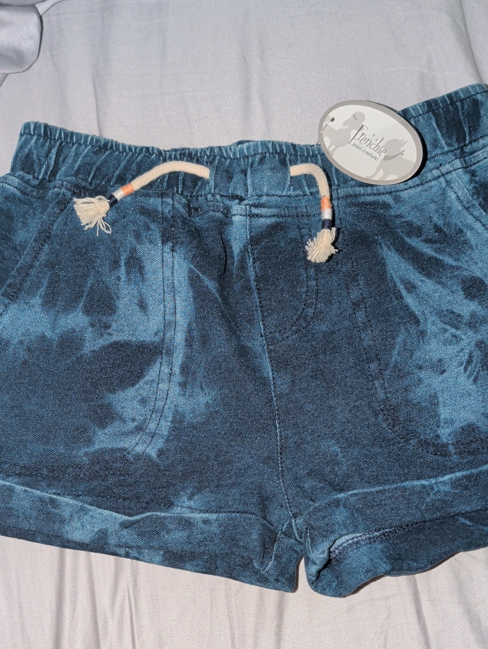 Frenchie Mini Couture Jean Shorts Girls Size 12 NWT
